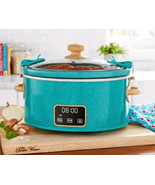 Pioneer Woman TEAL SPECKLE ~ 6 Qt ~ Digital Slow Cooker ~ Crock Pot Lock... - €79,75 EUR