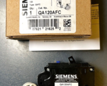 Siemens QA120AFC 20-Amp 1 Pole 120-Volt Plug-On Combination AFCI Breaker... - $39.59