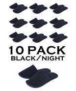 Chochili Black 10 Pairs Fabric Packed Disposable Hotel Slippers for Airb... - £15.71 GBP