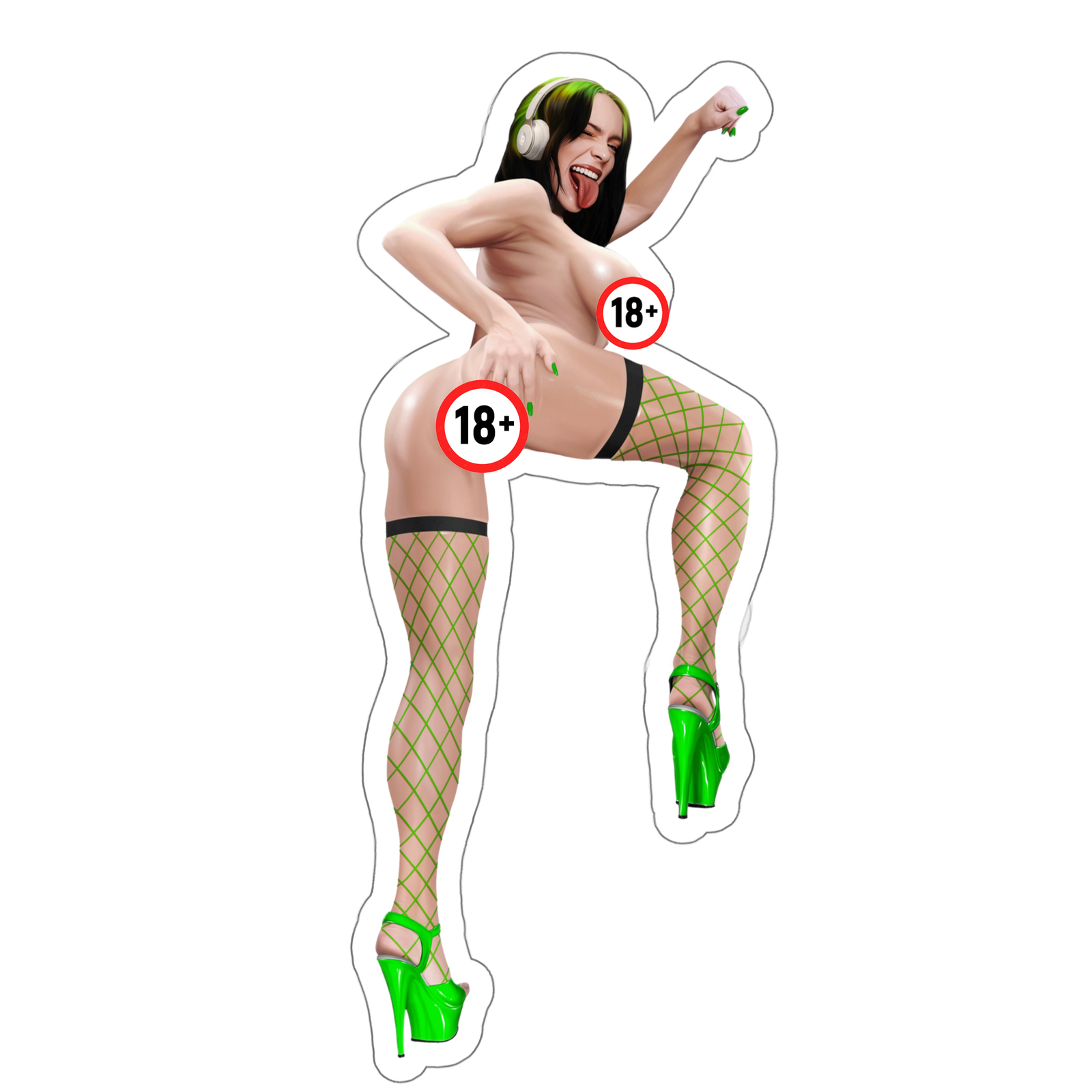 Erotic H Sticker: Billie (4 Versions)