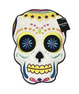 Spooky Village Halloween Sugar Skull Throw Pillow Decor 14” x 10&quot; Multic... - $239.48 MXN