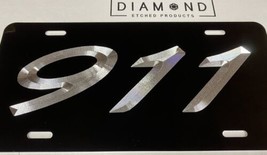 Custom Engraved Your Number / Text Diamond Etched Car Tag Aluminum Licen... - £15.86 GBP