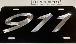 Custom Engraved Your Number / Text Diamond Etched Car Tag Aluminum Licen... - £15.71 GBP