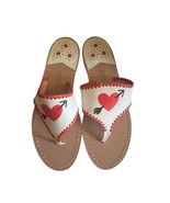 Jack Rogers Cupid Heart Sandals Size 6.5 - $28.35