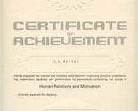 Braniff International Certificate of Achievement 1971 Diploma Airlines  - $77.22