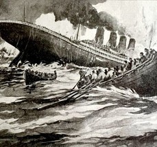 The Titanic Sinking 1912 White Star Line Nautical History Disaster DWZ4E - £39.73 GBP