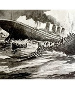 The Titanic Sinking 1912 White Star Line Nautical History Disaster DWZ4E - £39.49 GBP