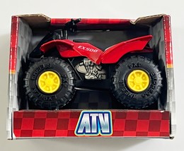 Turbo Wheels ATV, Die-cast Metal &amp; Plastic EX 500 4-Wheeler Sports, Red, - $244.82 MXN