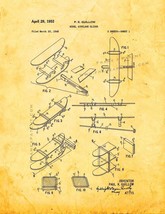 Model Airplane Glider Patent Print - Golden Look - £6.28 GBP+