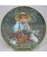 &quot;Under the Apple Tree&quot;Plate by Sandra Kuck-Fifth Issue-the Barefoot Chil... - £11.57 GBP