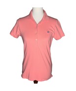 Southern Tide Short Sleeve Polo Shirt Womens Medium Peachy Pink The Skip... - £21.87 GBP