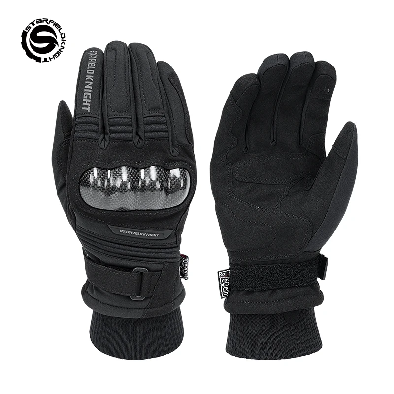 SFK Leather Motorcycle Gloves   Waterproof  Guantes Moto Racing Luvas Hard   Pro - £243.51 GBP