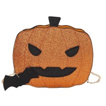 Fun Cute Pumpkin Shape Shoulder Bag Daily Casual Girl&#39;s Small Crossbody Bag Chai - £28.66 GBP