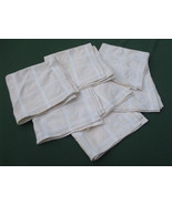 JAN DE LUZ Carmel CA Ivory Cotton Napkins C Embroidered Monogram Lot of ... - $71.25