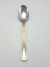 International Silver Royal Bead Gold Solid Serving Spoon Stainless Gold ... - £17.90 GBP