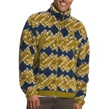 The North Face Mens Campshire Fleece Jacket Sulphur Moss Mountain Geo Print L XL - $79.65