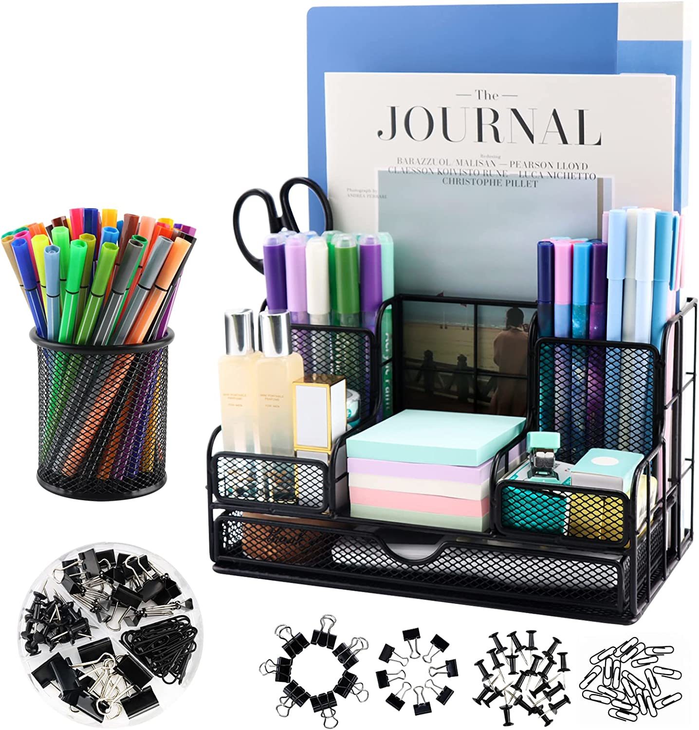 Desk Organizers And Accessories, Office Supplies Desk Organizer Caddy Wi... - $39.92