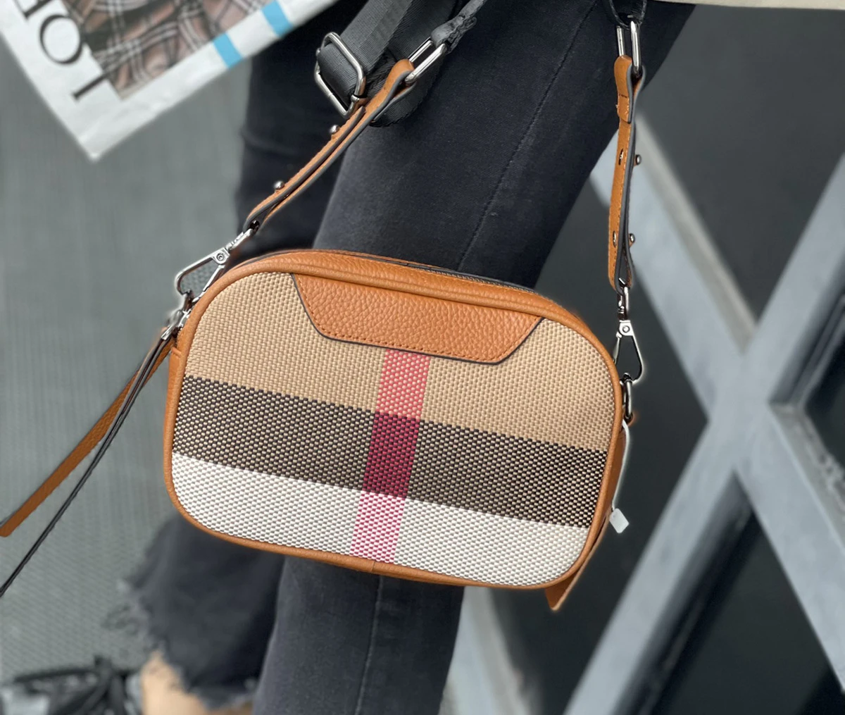  bag small canvas crossbody handbag wide strap trendy square flap designer luxury sling thumb200