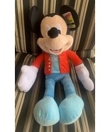 Just Play Large Disney Mickey Plush 23&quot; Blue Snowflake Outfit 2017 - £62.94 GBP