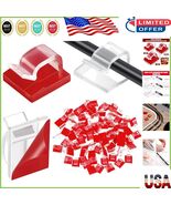 Durable Self-Adhesive Wire Clips - 100 Pack for Home &amp; Office Cable Mana... - $23.90 CAD