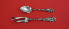 Princess by Stieff Sterling Silver Junior Set 2-pc fork dated 1917 6 1/8&quot; - £197.83 GBP