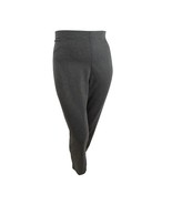 Karen Scott Womens XXL Charcoal Heather Pull On Straight Leg Pants NWT BP69 - $363.67 MXN