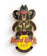Hard Rock Cafe Nashville Fan Fest 2002 Cowboy Brown Anime Bear Pin HRC A... - $282.87 MXN