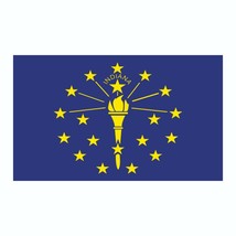 Indiana State Flag Sticker, Decal, Bumper Sticker Vacation Sticker 3&quot; x 5&quot; - £2.82 GBP+