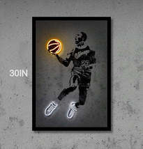 Michael Jordan Neon Portrait | LED Neon Sign, Custom, Home Decor Gift Neon light - £31.96 GBP+