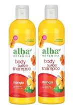 Alba Botanica Body Builder Shampoo, Mango, 12 Oz 2 Pack - £18.66 GBP