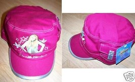 Disney Hannah Montana Miley Cyrus Hot Pink Silver Cadet Cap Hat New - $12.00