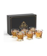 Heavy Whiskey Glass  - Elegant Lead Free Crystal 10oz Set Of 6 Brand New... - $34.64