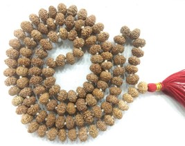 Rare 8 Mukhi Rudraksha Mala - 7 mm - 108+1 Beads - Lab Certified - $143.55