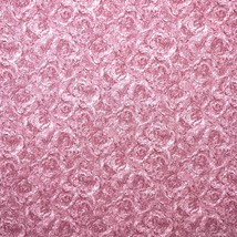 Impressionist Roses Floral Fabric 100% Cotton Dusty Rose Pink 69&quot; long x 42&quot;wide - £15.71 GBP