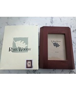 Burnes of Boston Rare Woods 3&quot;1/2x5&quot; Carved edge Wood Picture Frame - £32.05 GBP