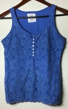 H&amp;M L.O.G.G. Womens M Baby Blue Sleeve Less Tank Top Blouse, Free Shipping - £8.00 GBP