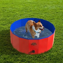 Pet Pool And Bathing Tub Small Medium Dogs 30 Inch Diameter Carry Case - £38.82 GBP