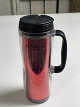 Starbucks 12 Oz Glitter Red 2008 Travel Tumbler - $8.15