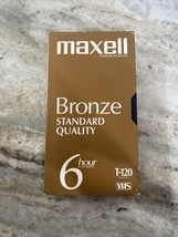 (2) Maxell Bronze T-120 6 Hours VHS Video Tapes USED - £10.73 GBP