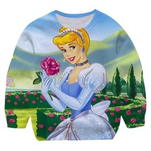Girls    Loose Sweatshirts Cotton Long Sleeve Print 3D Pullover Tops For... - £50.98 GBP