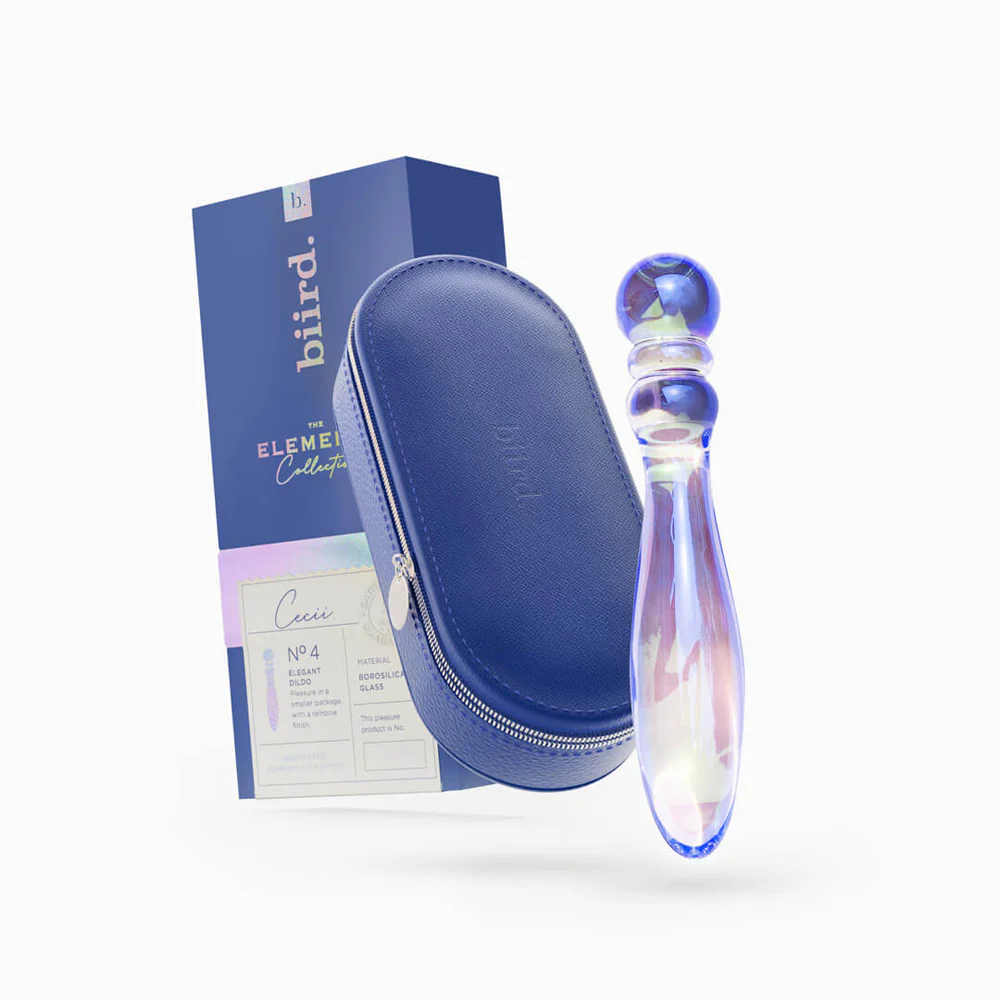 Biird Cecii Beaded Glass Dildo - $844.09 MXN