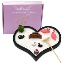 Desktop Mini Zen Garden Kit - Women Valentine&#39;S Day Gifts Zen Decor Office Japan - £28.46 GBP