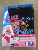 NWT Girl’s Thermal Underwear Set by Fruit of the Loom Size XL (14/16) Black - £8.74 GBP