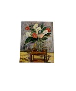 Vintage Maurice Utrillo Art Print Flower Still Life Unframed 7.75&quot; X 9.75&quot; - $14.85