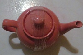 Hot Pink Large Stoneware Pottery Collectible Teapot Tea Water Container ... - £15.00 GBP