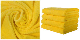 2 Pack NEW YELLOW Color ULTRA SUPER SOFT LUXURY TURKISH 100% COTTON BATH... - £52.87 GBP