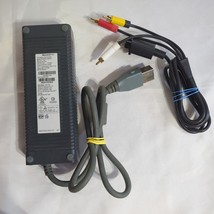 Genuine Xbox 360 203w Power Supply Brick AC Adapter DPSN-186CB A OEM + AV Cables - £19.01 GBP