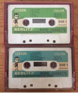 Set Pair 2 Vintage 1960s Berlitz Basic Italian Language Lessons Cassette... - £31.92 GBP
