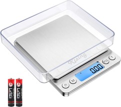 Silver Kizing Digital Kitchen Scale, 500G/0.01G Small Pocket Jewelry Scale, - £21.20 GBP