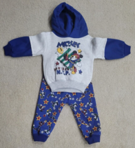 NEW Vintage Mickey for Kids Size 18 Months Baby Mickey 2 Piece Hoodie Pants Set - £25.10 GBP